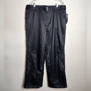 White Sierra Men's Bozo Shell Ski Snowboard Pants Black Size L NWT